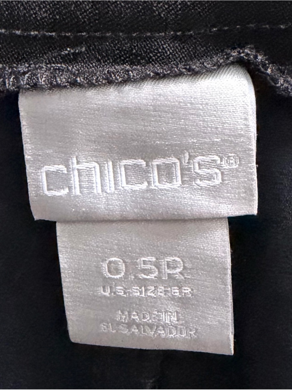 Chico's Black Straight-Leg Trousers - Picture 5 of 6